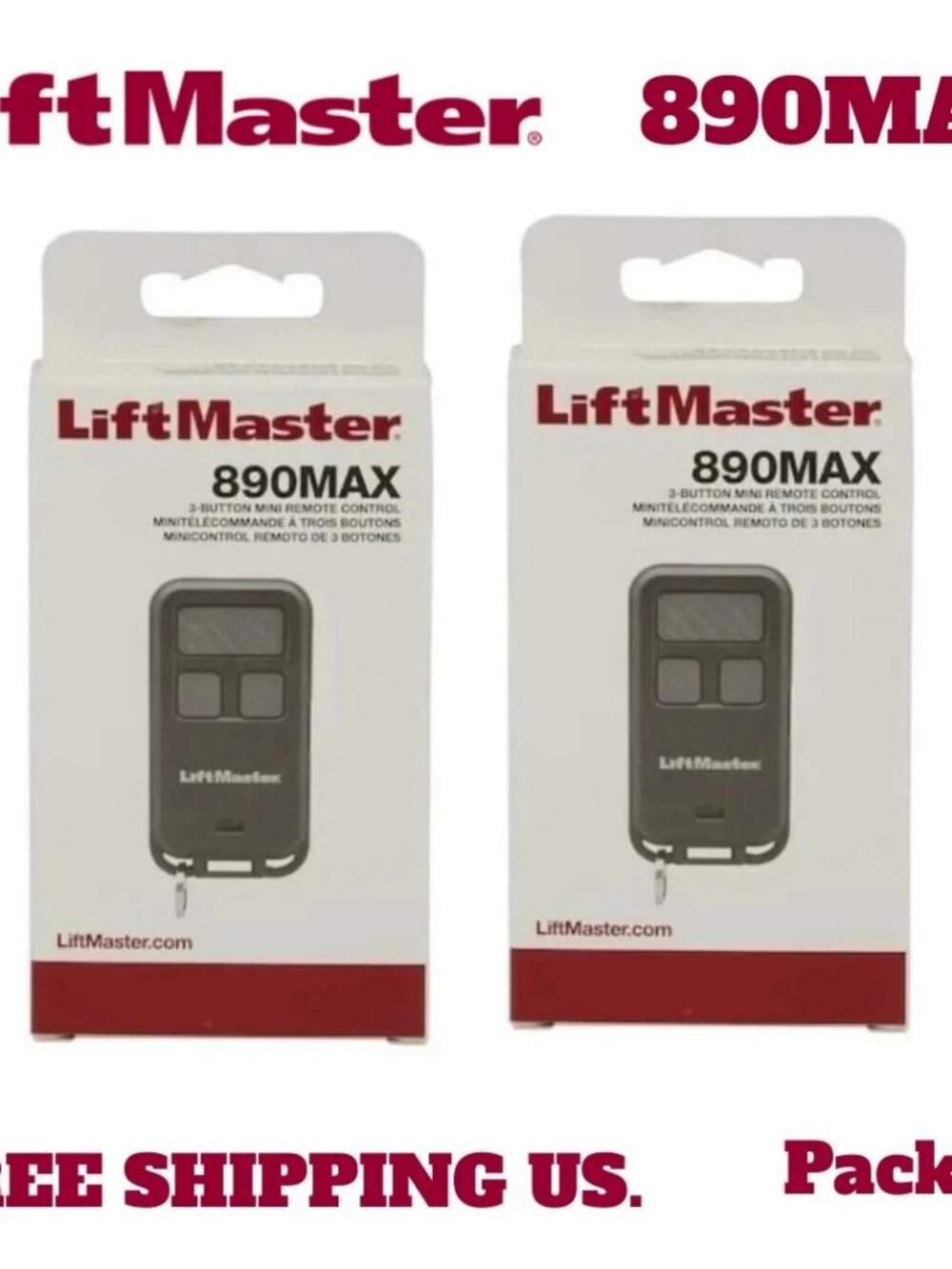 Liftmaster 890MAX Universal Remote - Compatible with 371LM, 971LM free shipping